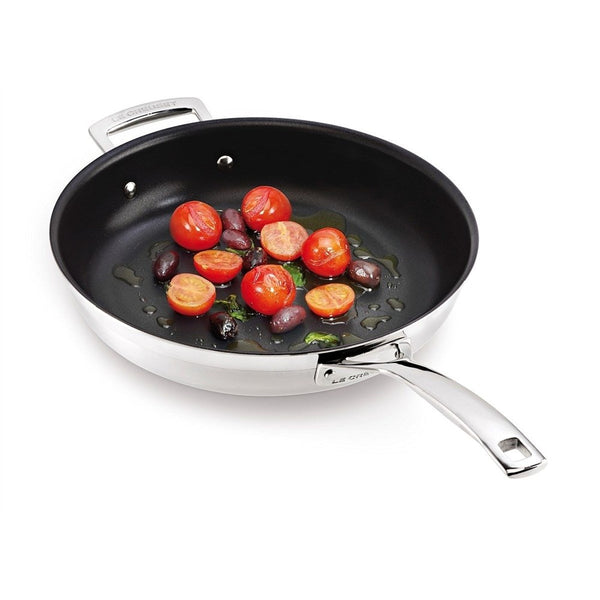 Le Creuset Classic 3 Ply Stainless Steel Non-Stick Fry Pan with Helper Handle - 30cm