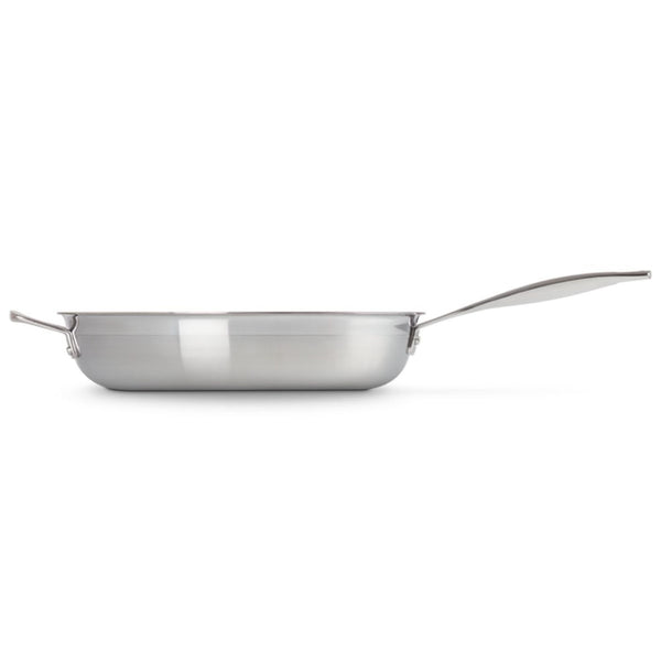 Le Creuset Classic 3 Ply Stainless Steel Non-Stick Fry Pan with Helper Handle - 30cm