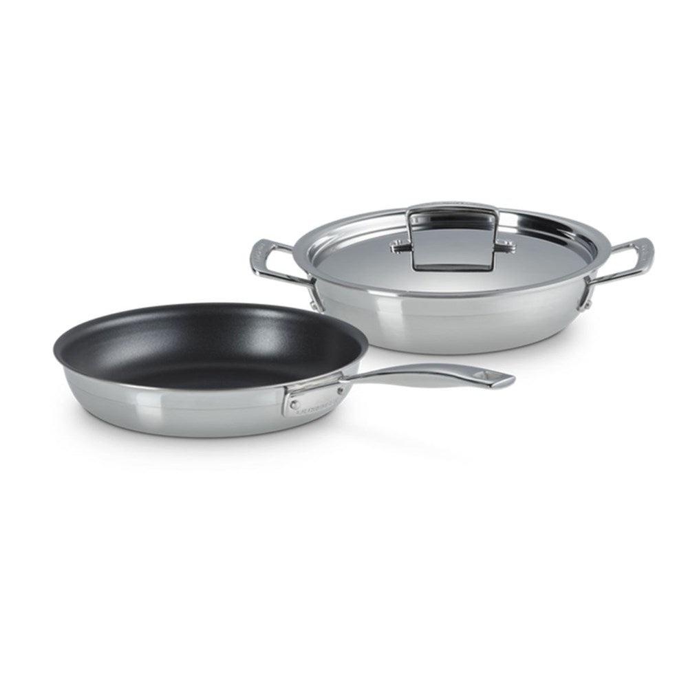 Le Creuset Classic 3 Ply Stainless Steel Non-Stick Cookware Set - 2 Piece