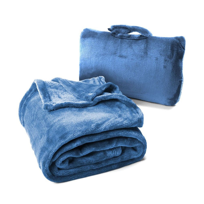 Cabeau Fold 'n Go Travel Blanket - Blue