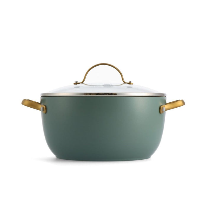 Greenpan Padova Covered Casserole - 24cm/4.7L - Smokey Blue