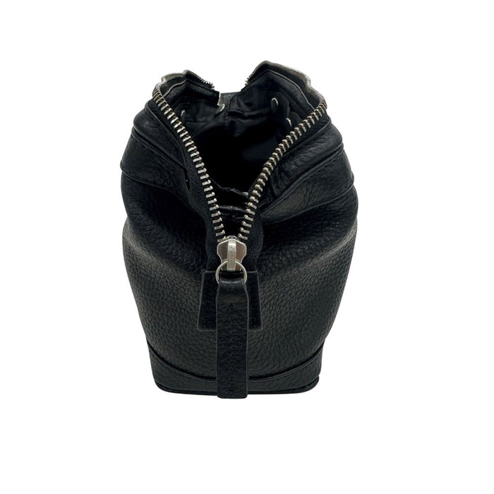 Condotti Tiber Leather Wash Bag - Black