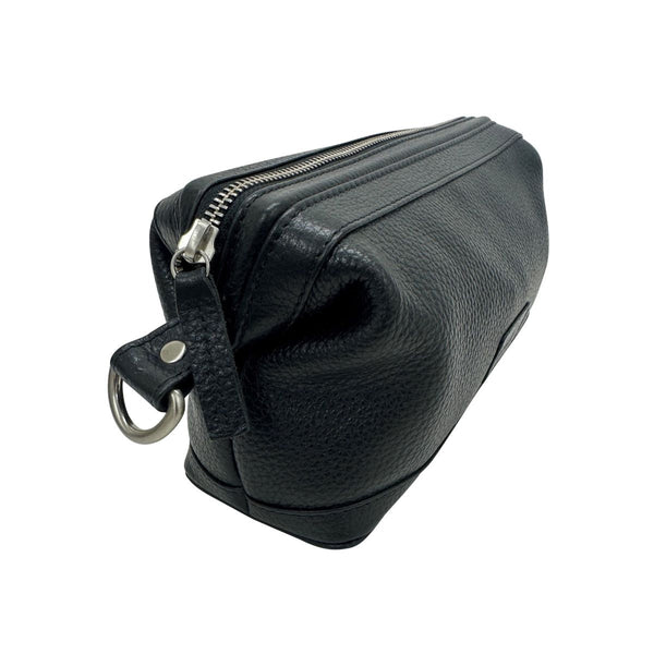 Condotti Tiber Leather Wash Bag - Black Condotti