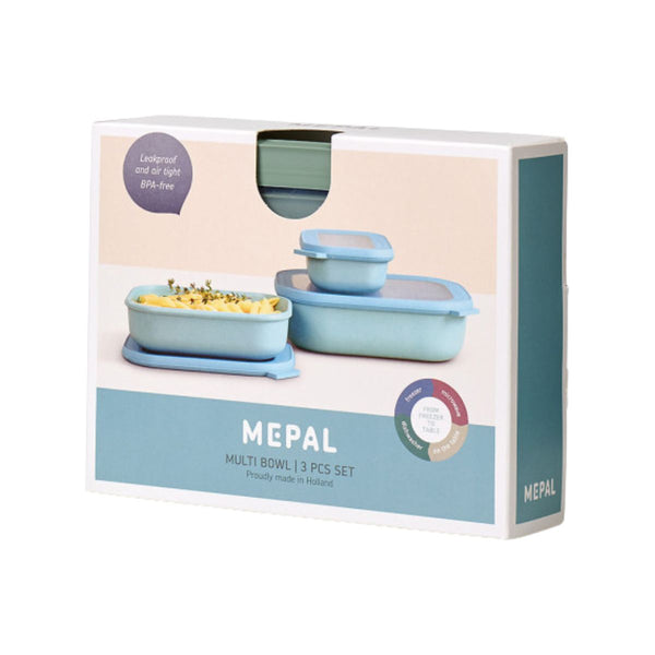 Mepal Cirqula Rectangle Small Set - 3 Piece - Home Essentials