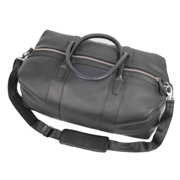Condotti Hudson Leather Weekend Duffle Bag - Black