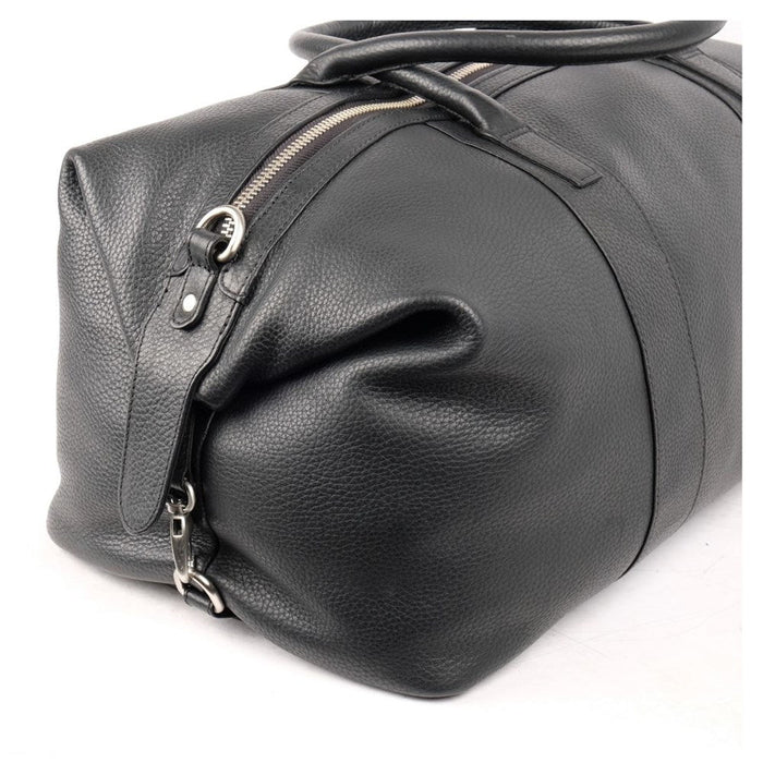 Condotti Hudson Leather Weekend Duffle Bag - Black