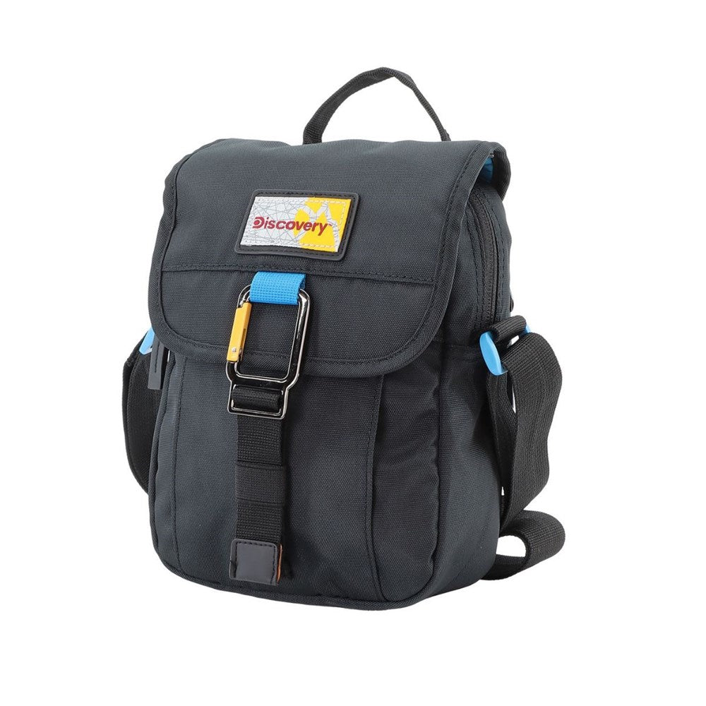 Discovery Icon Flap Over Utility Bag - Black Discovery
