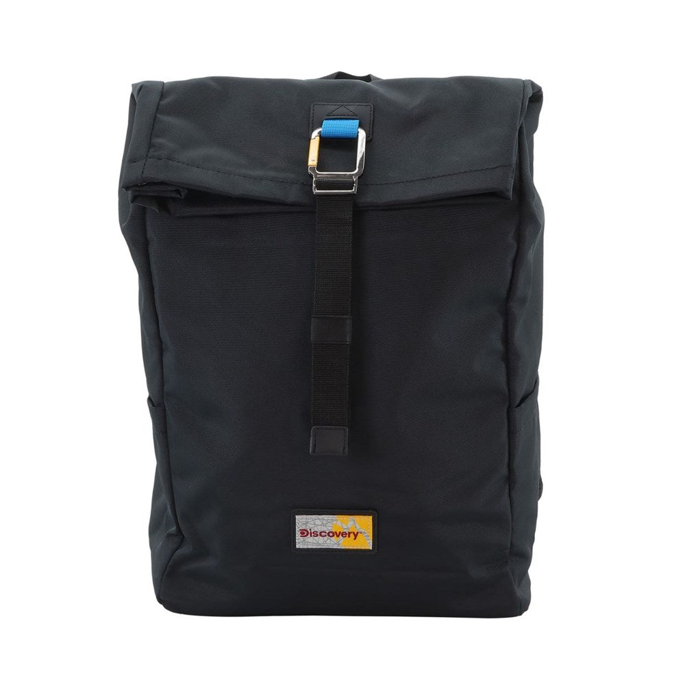 Discovery Icon Roll Top Backpack - Black Discovery