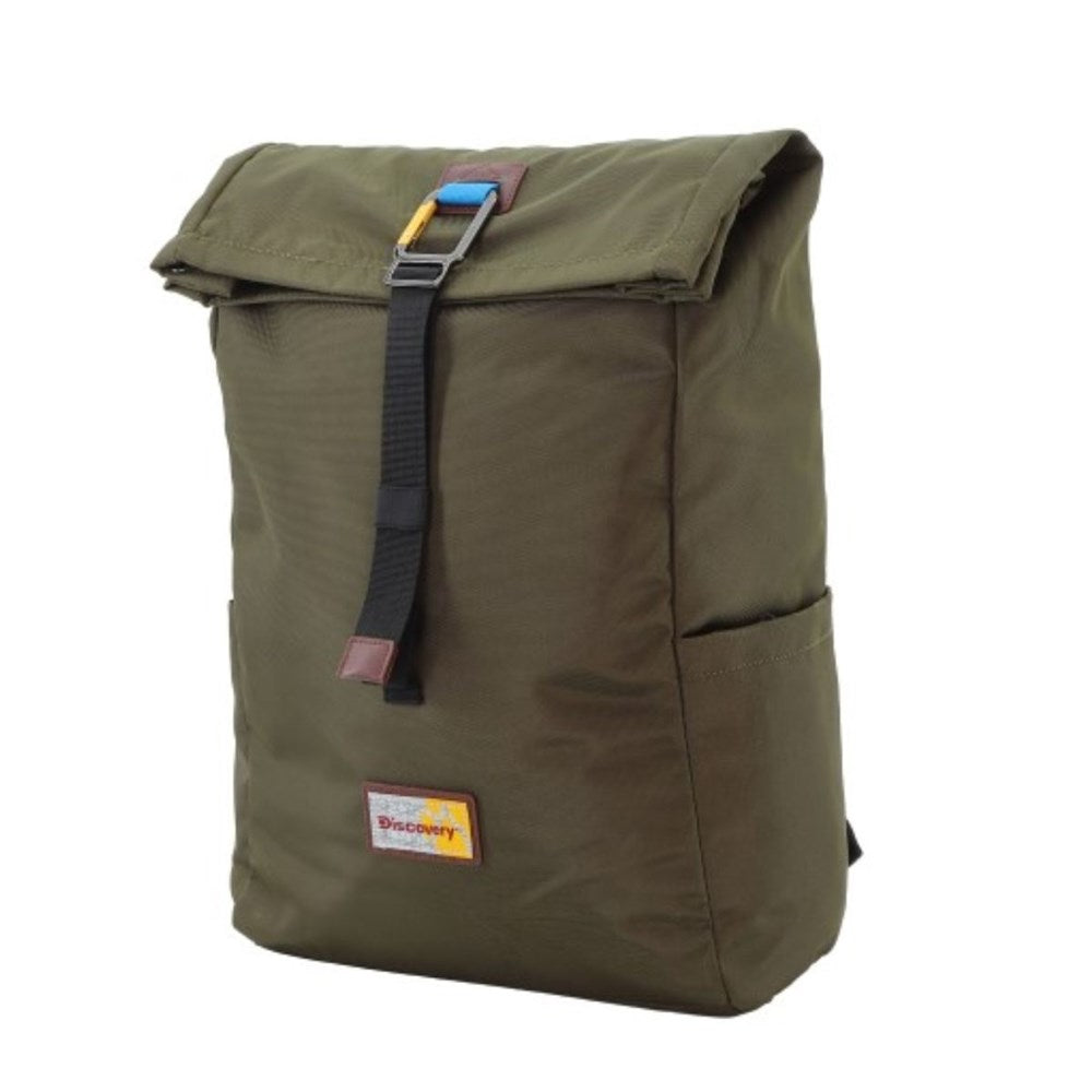 Discovery Icon Roll Top Backpack - Khaki Discovery