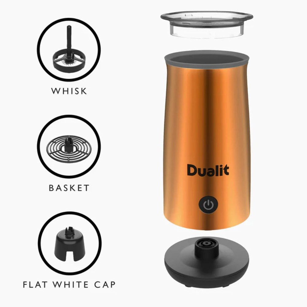 Dualit Handheld Hot Chocolate Maker / Milk Frother - Copper