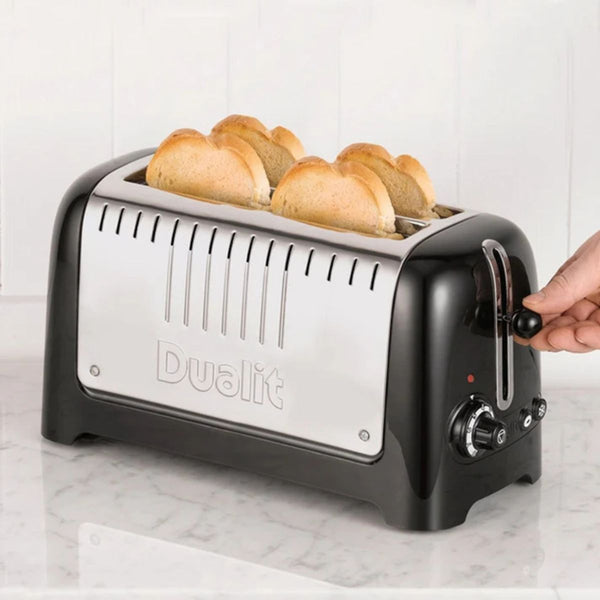 Dualit Lite 4 Slice Long Slot Toaster Dualit