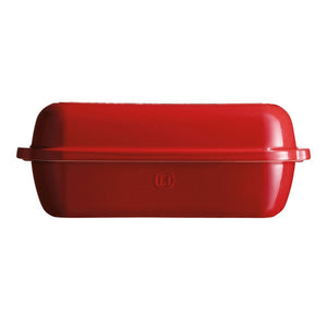 Emile Henry Large Bread Loaf Baker - 39.5 x 15cm - Burgundy Emile Henry
