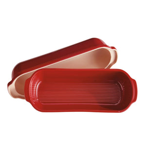 Emile Henry Large Bread Loaf Baker - 39.5 x 15cm - Burgundy Emile Henry