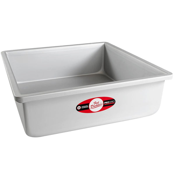 Fat Daddios Square Solid Bottom Cake Pan - 3 inch deep - 7 Sizes