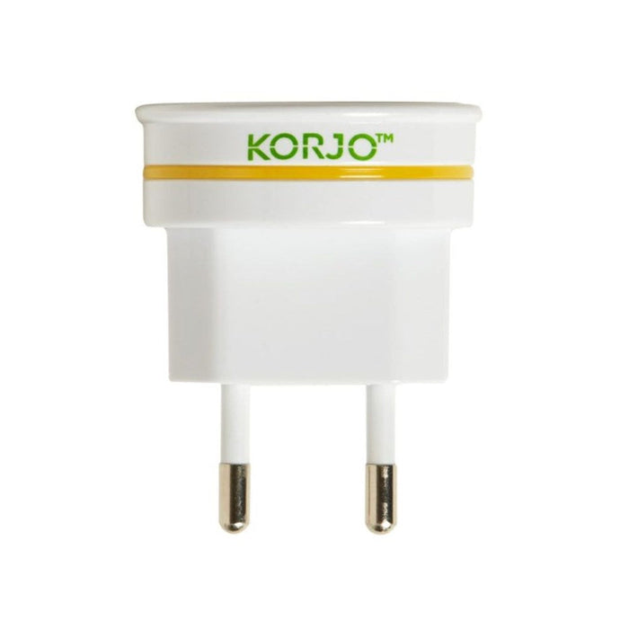 Korjo Travel Adaptor Plug - Europe, Italy, Switzerland
