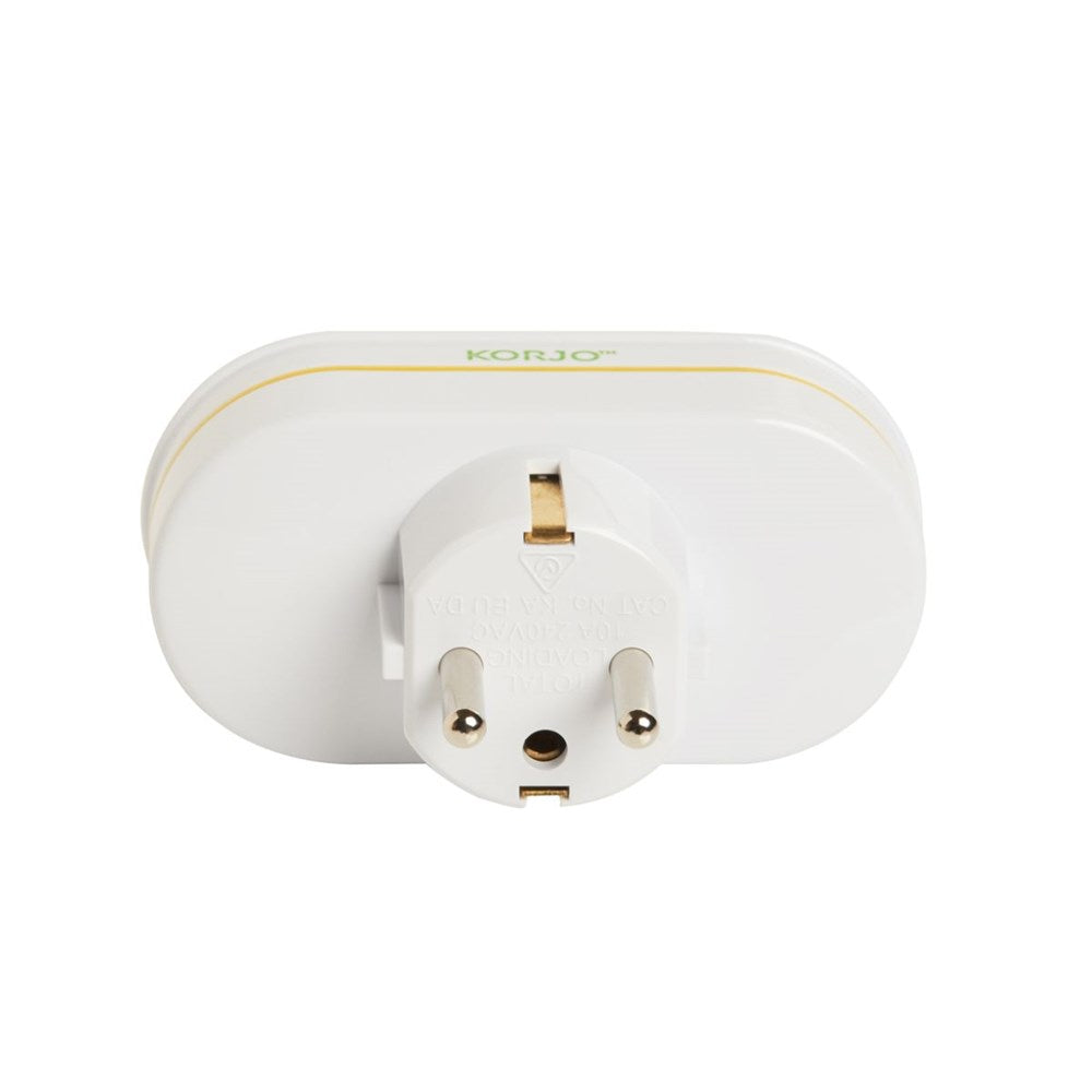 Korjo Travel  Double Adaptor Plug - Europe Korjo