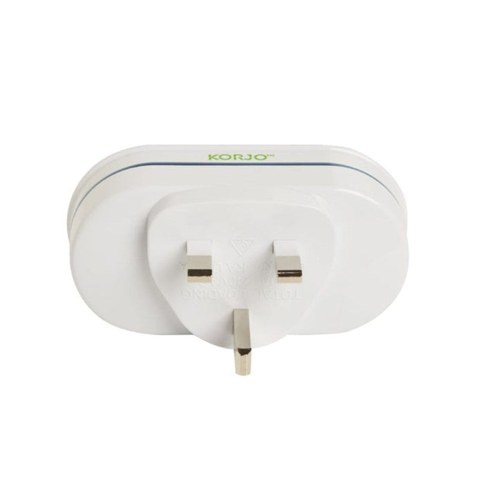 Korjo Travel  Double Adaptor Plug - United Kingdom