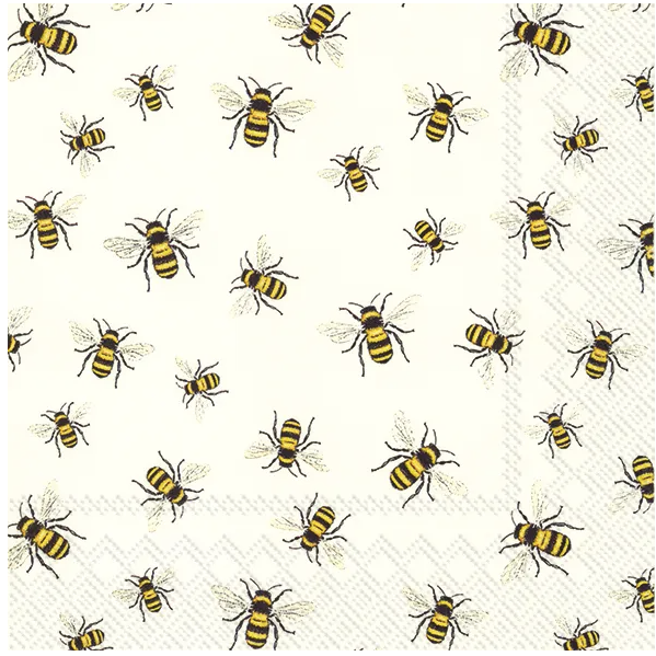 Lovely Bees Luncheon Napkin Ideal Home Range