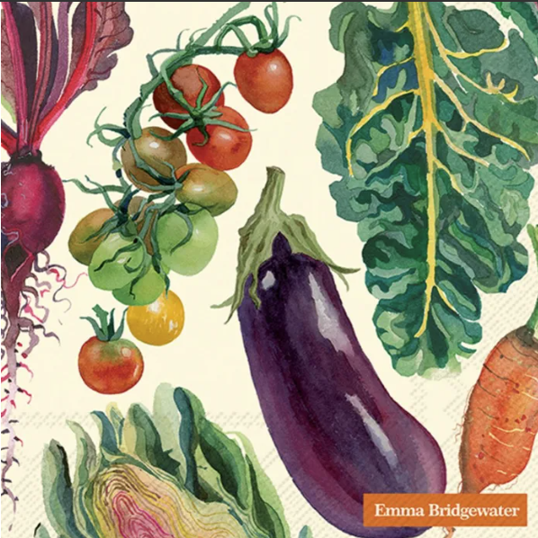 Emma Bridgewater Vegetable Garden Luncheon Napkin Emma Bridgewater