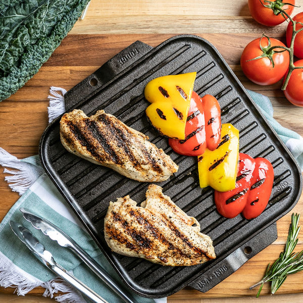 Lodge Single Burner Reversible Square Griddle - 26cm Lodge