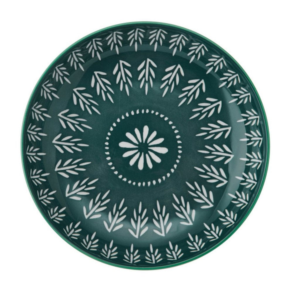 Mikasa Stoneware Bowl - 21cm - Folk Pattern Mikasa