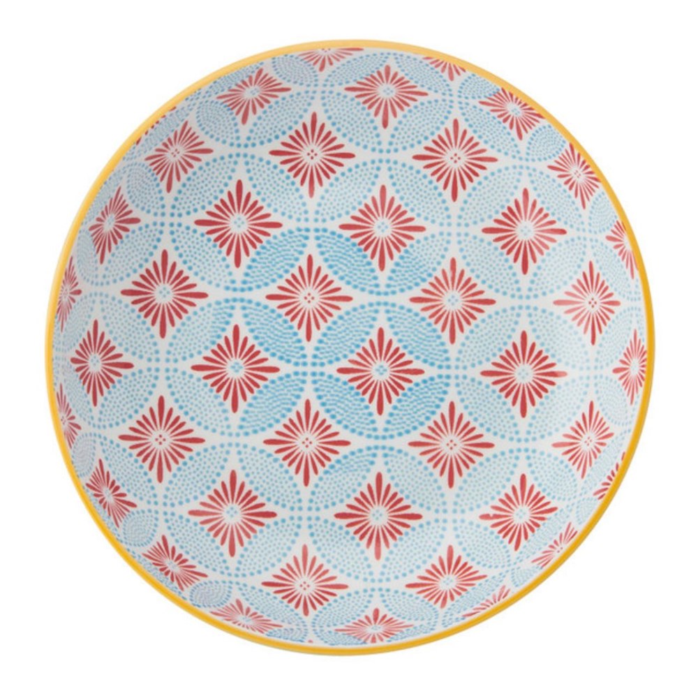 Mikasa Stoneware Bowl - 21cm - Blue Mosaic Mikasa