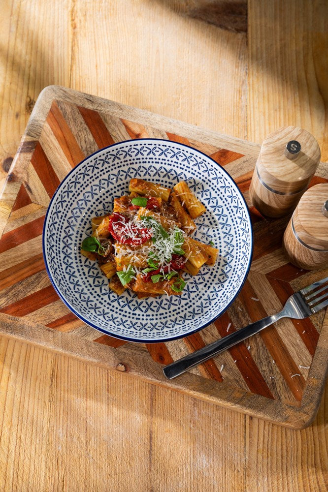 Mikasa Stoneware Bowl - 21 cm - Blue Mediterranean