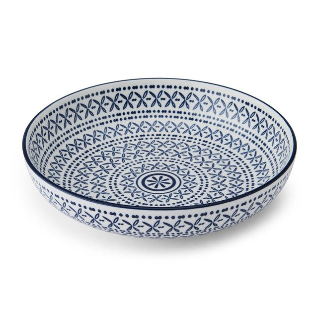 Mikasa Stoneware Bowl - 21 cm - Blue Mediterranean