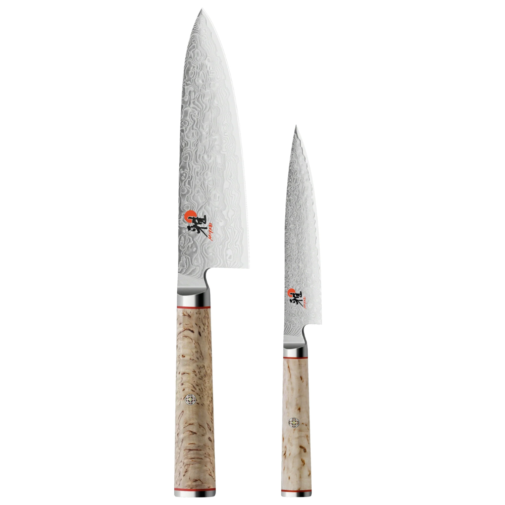 Miyabi 5000MCD Birchwood - 2 Piece Knife Set (Shotoh Utility and Chefs)