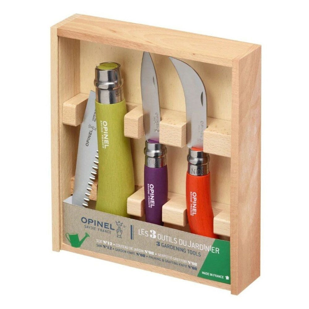 Opinel Garden Knife Trio - 3 Colours