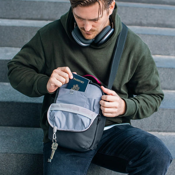 Pacsafe Metrosafe X  anti-theft Vertical Crossbody - Slate Pacsafe