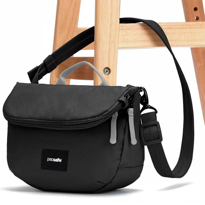 Pacsafe Go anti-theft Saddle Crossbody Bag - Jet Black