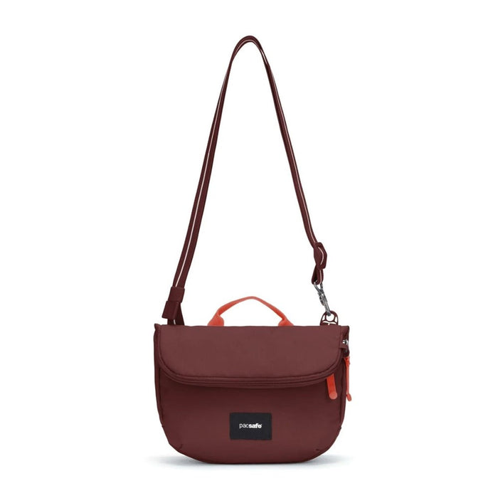 Pacsafe Go anti-theft Saddle Crossbody Bag - Garnet Red