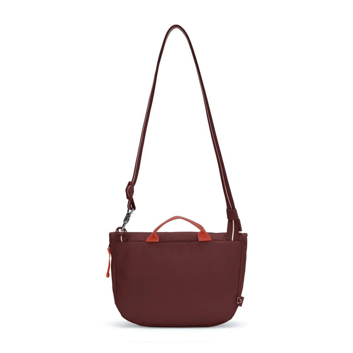 Pacsafe Go anti-theft Saddle Crossbody Bag - Garnet Red