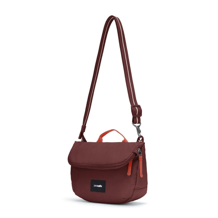 Pacsafe Go anti-theft Saddle Crossbody Bag - Garnet Red