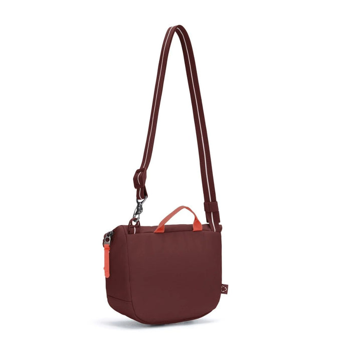 Pacsafe Go anti-theft Saddle Crossbody Bag - Garnet Red