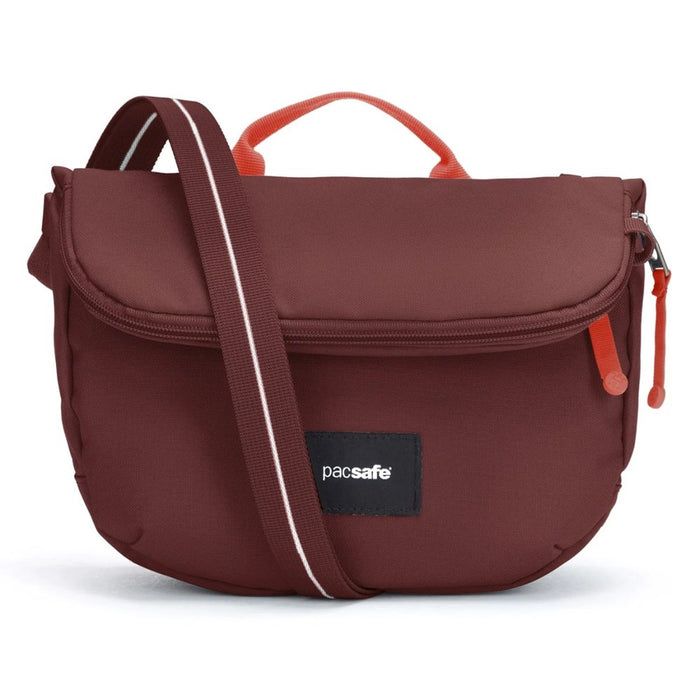 Pacsafe Go anti-theft Saddle Crossbody Bag - Garnet Red