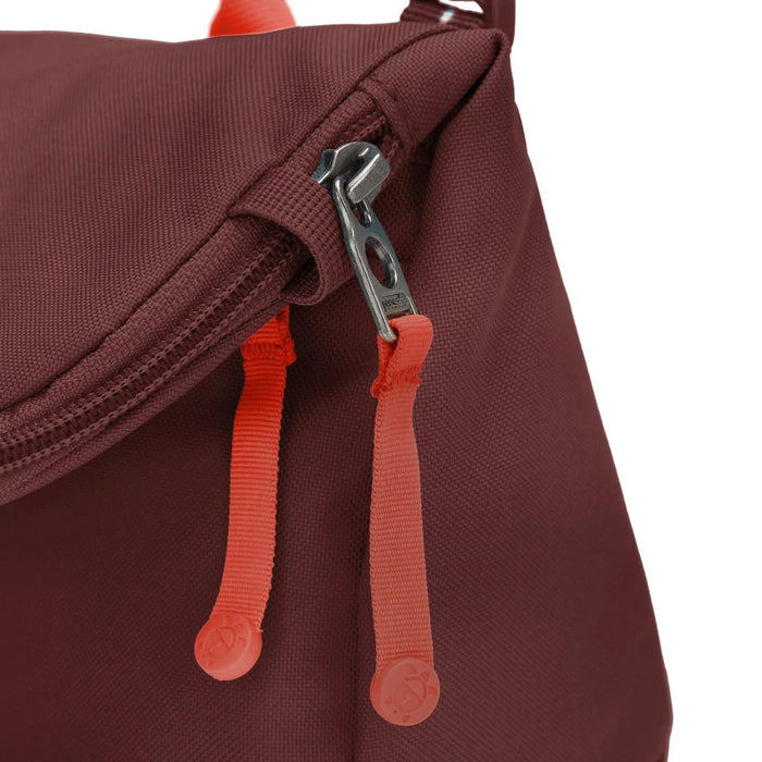 Pacsafe Go anti-theft Saddle Crossbody Bag - Garnet Red