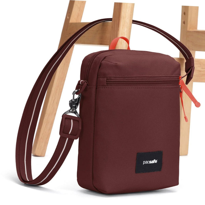 Pacsafe Go anti-theft Festival Crossbody Bag - Garnet Red