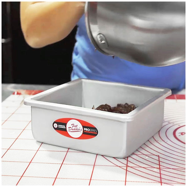 Fat Daddios Square Solid Bottom Cake Pan - 3 inch deep - 7 Sizes