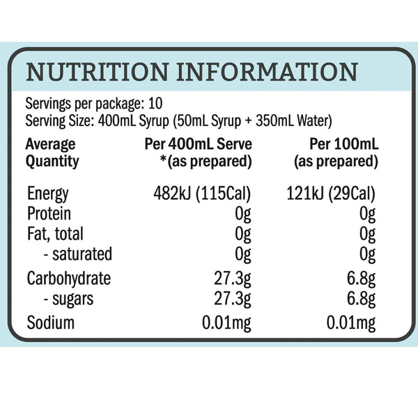 Twenty 39 qarbo syrups Tonic Concentrate
