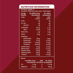 Twenty 39 qarbo syrups Active Concentrate