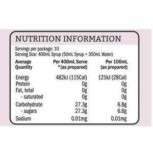 Twenty 39 qarbo syrups Tonic Concentrate