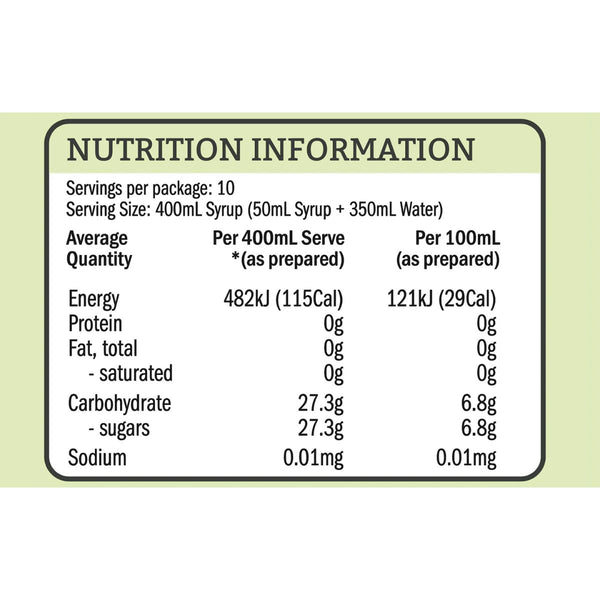 Twenty 39 qarbo syrups Tonic Concentrate