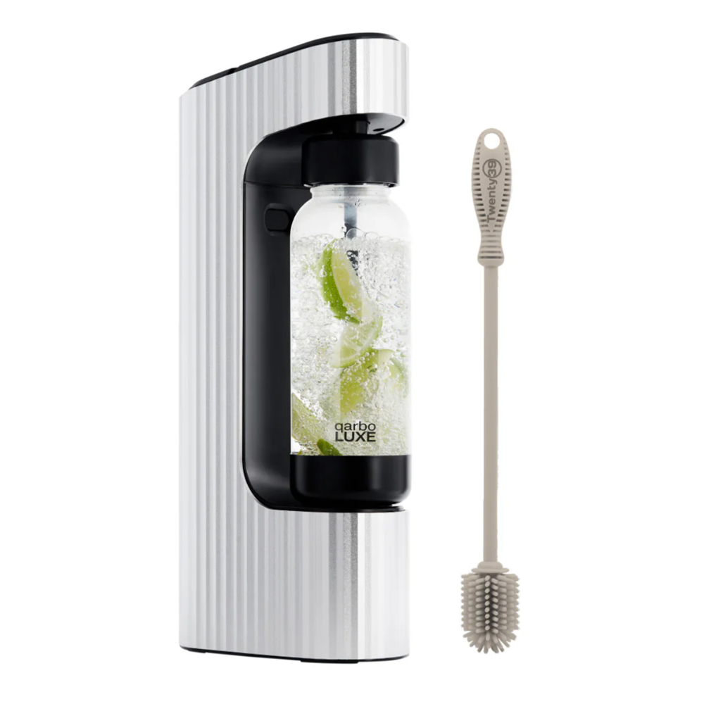 Twenty 39 qarbo LUXE Sparkling Water and Soda Beverage Maker - Silver Twenty 39