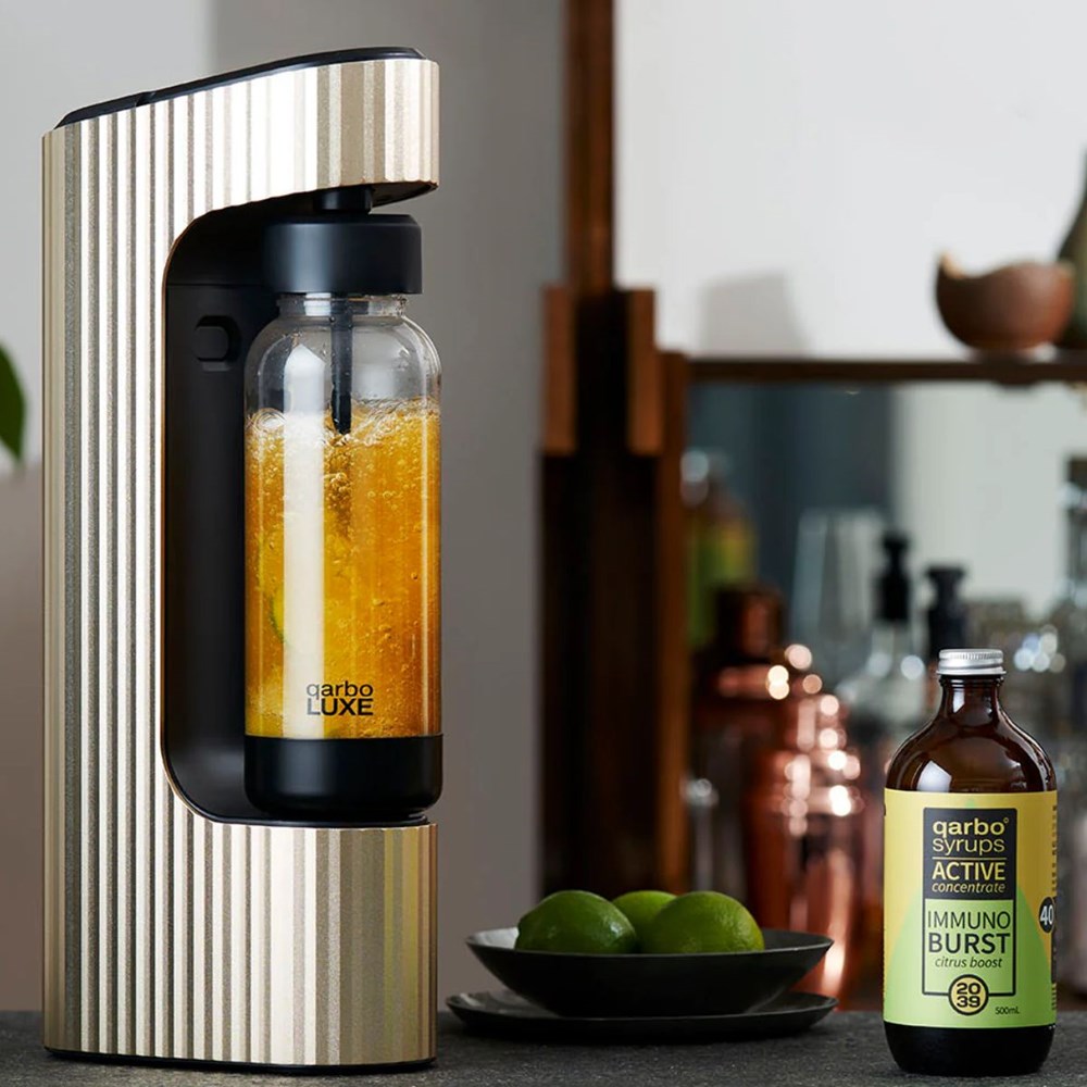 Twenty 39 qarbo LUXE Sparkling Water and Soda Beverage Maker - Gold Twenty 39