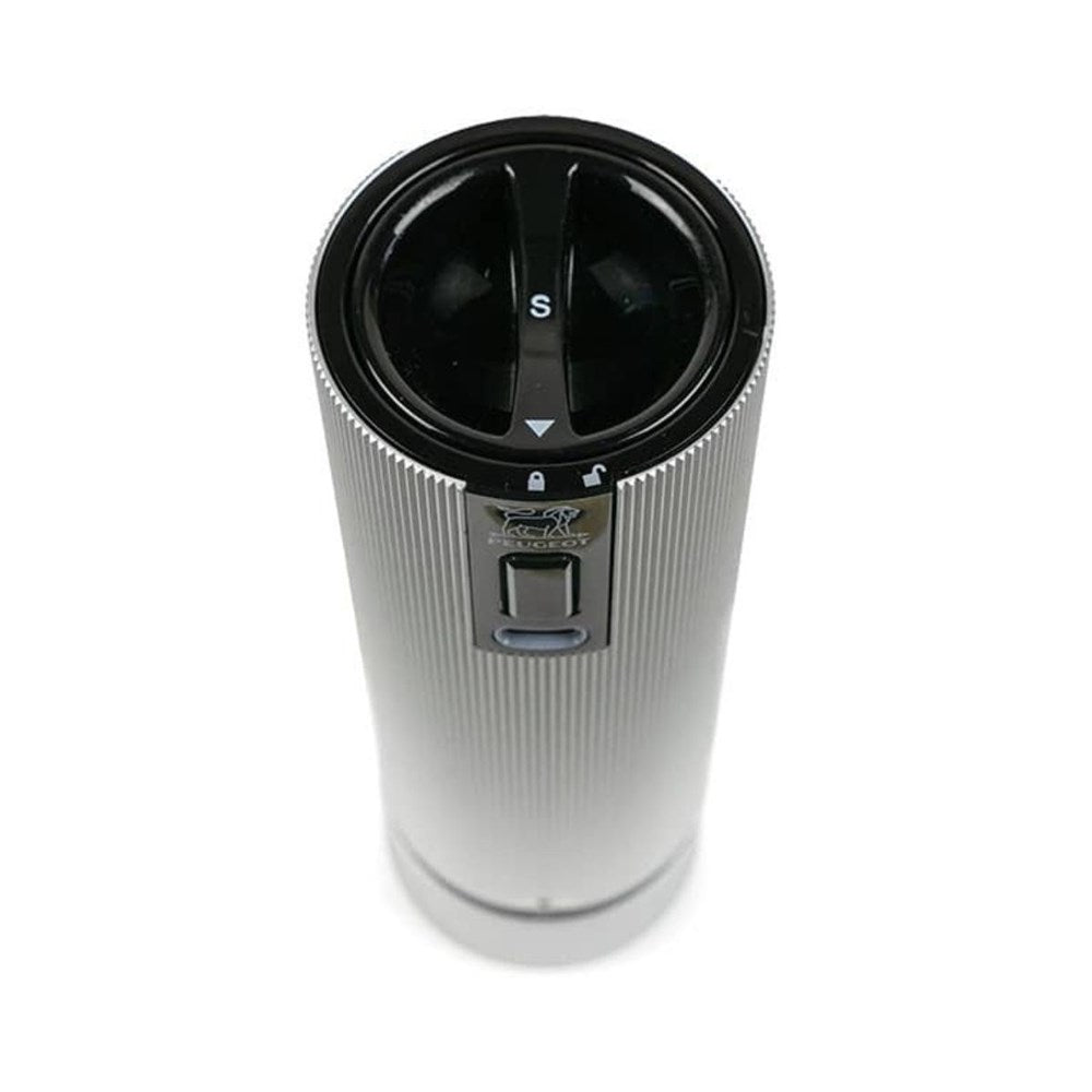 Peugeot Line Electric uâ€™Select Salt Mill - Aluminium - 15cm