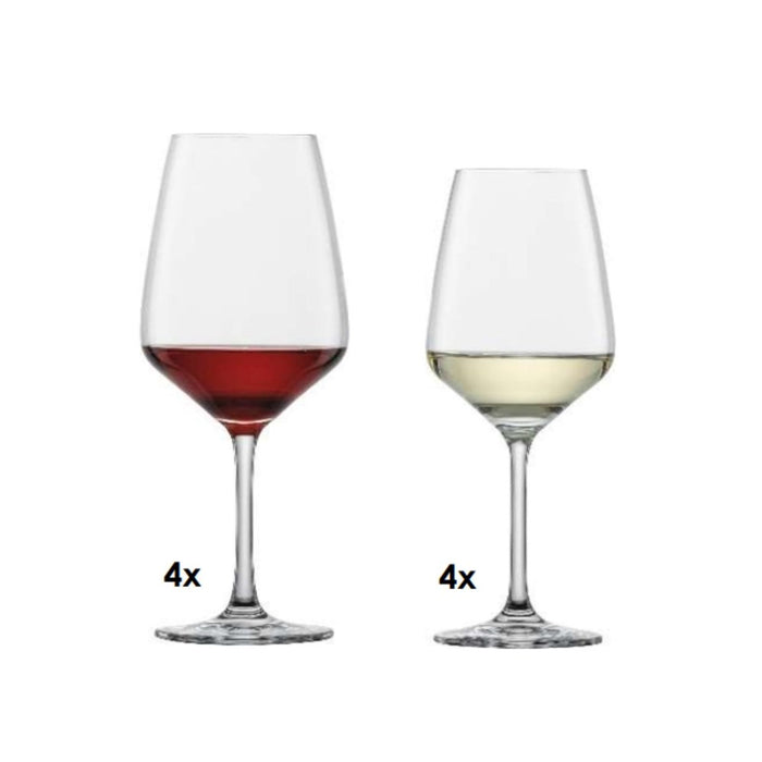 Schott Zwiesel Taste Mixed Wine Glasses - Set of 8  (4 Red / 4 White)