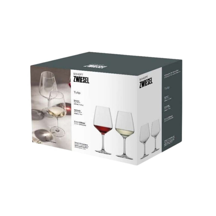 Schott Zwiesel Taste Mixed Wine Glasses - Set of 8  (4 Red / 4 White)