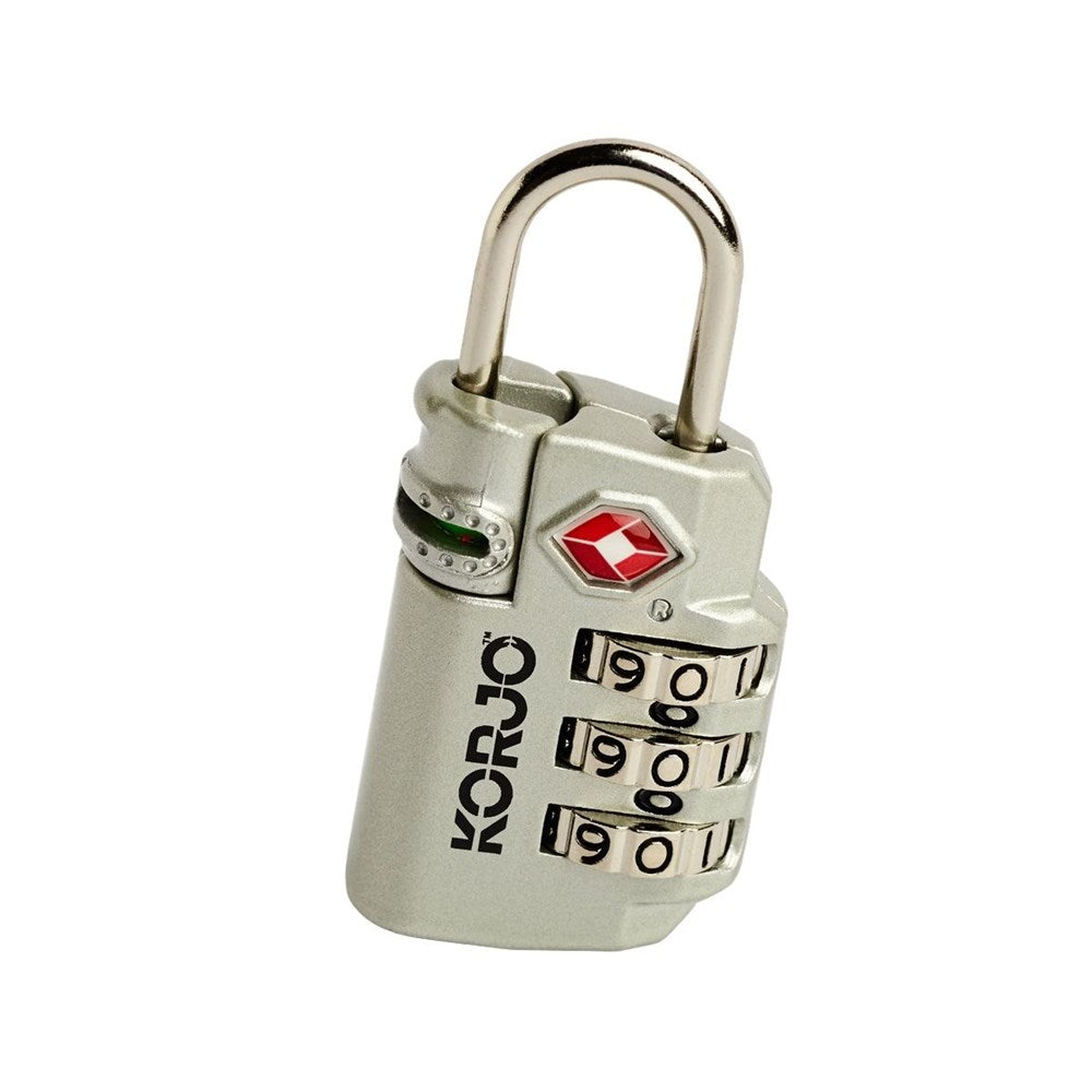 Korjo TSA Indicator Combination Lock - 2 Colours Korjo